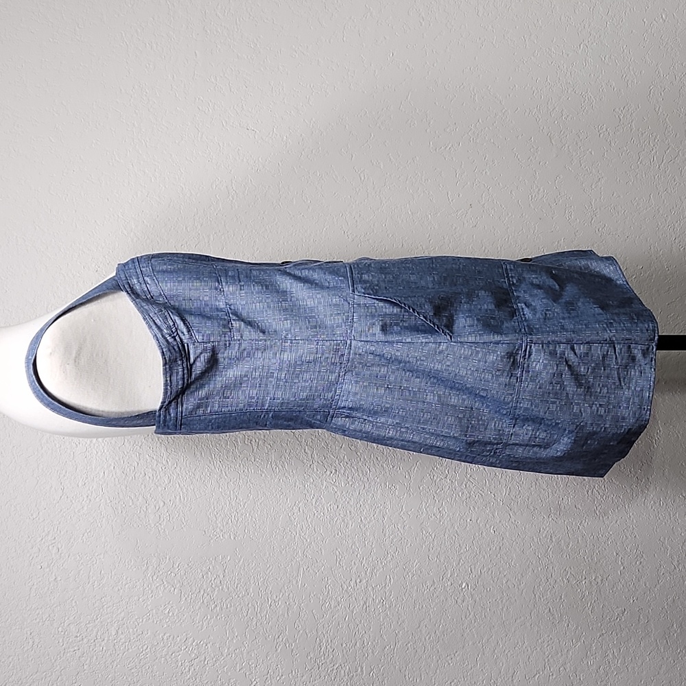 NWOT Derek Lam Indigo Blue Comfy Button Down w/Pockets Jumper Dress Sz. 12 - Picture 5 of 10